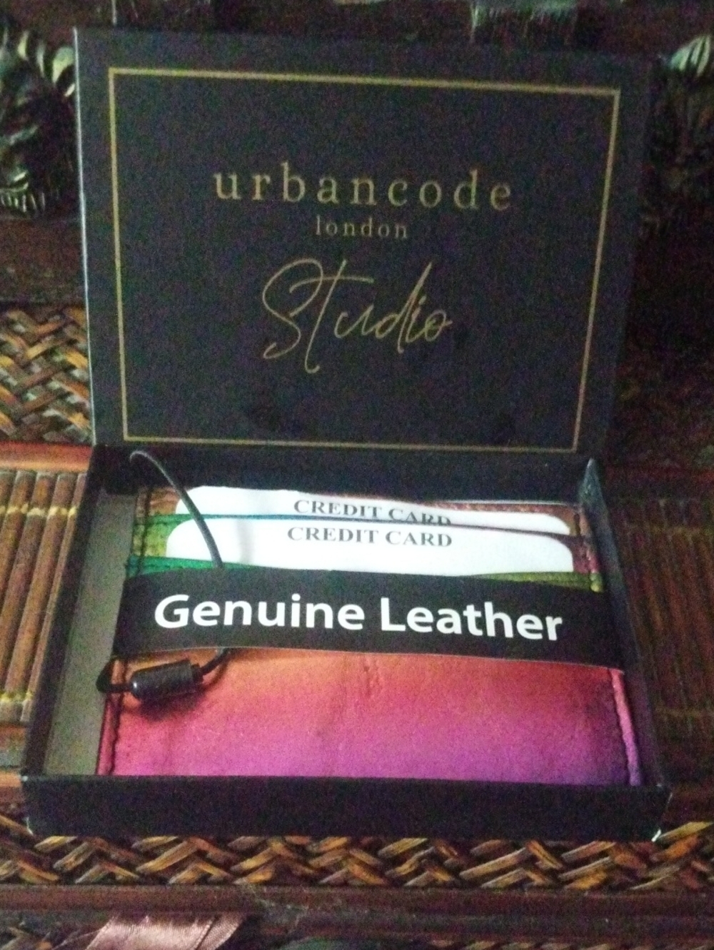 urbancode london Studio Color Block Leather Wallet NWT